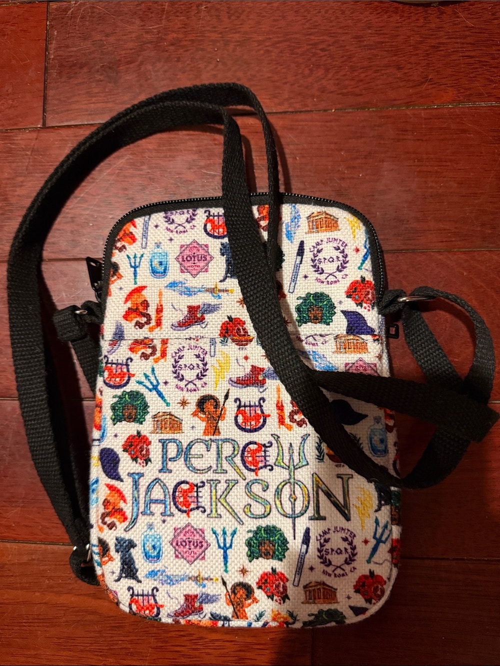 Percy Jackson cross-body canvas bag